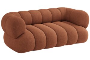 Cosmopolitan Design Terakotově oranžová dvoumístná pohovka Koge 180 cm