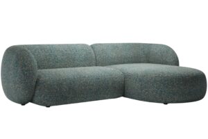 Micadoni Modrá rohová pohovka Kate 285 cm