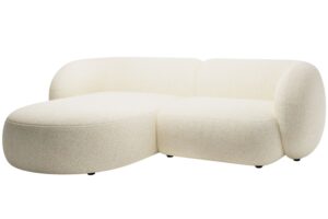 Micadoni Světle béžová rohová pohovka Kate 255 cm