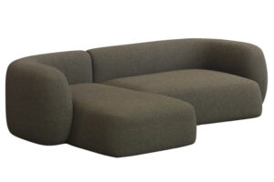 Kave Home Zelená rohová pohovka Martina 287 cm