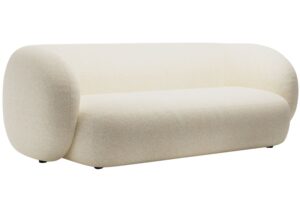 Micadoni Světle béžová trojmístná pohovka Kate 213 cm