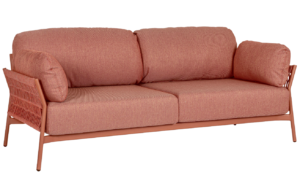 Bizzotto Červená zahradní pohovka Pardis 183 cm