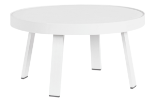 Bizzotto Bílý kovový zahradní stolek Spyro ⌀ 71 cm