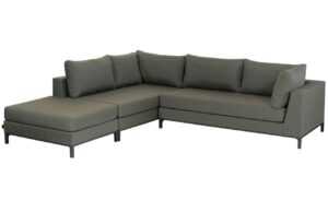 WOOOD Tmavě zelená rohová zahradní pohovka Sicilia 262 cm