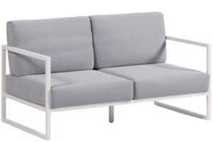 Kave Home Modro-bílá zahradní pohovka Comova 152 cm