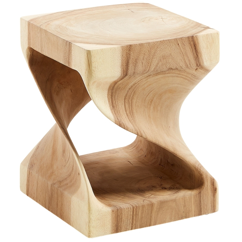 Kave Home Dřevěný odkládací stolek Hakon I. 30 x 30 cm