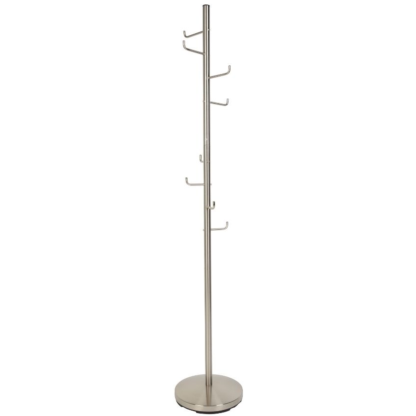 Housecraft Living Stříbrný kovový stojací věšák Hooked 172 cm