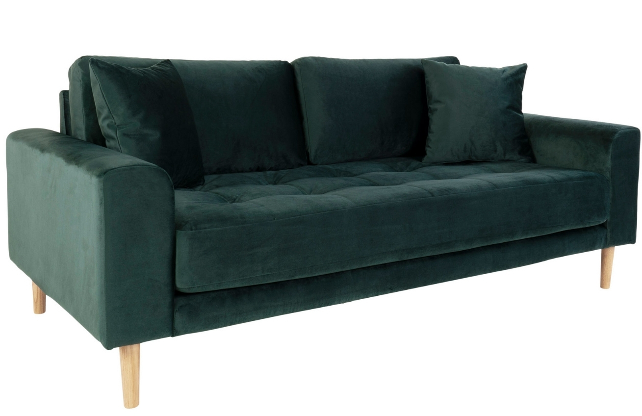 Nordic Living Sametová pohovka Limo 180 cm