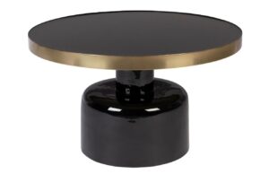 Černý kovový konferenční stolek ZUIVER GLAM 60 cm