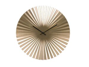 Present time Zlaté kulaté nástěnné hodiny Trivet 40 cm