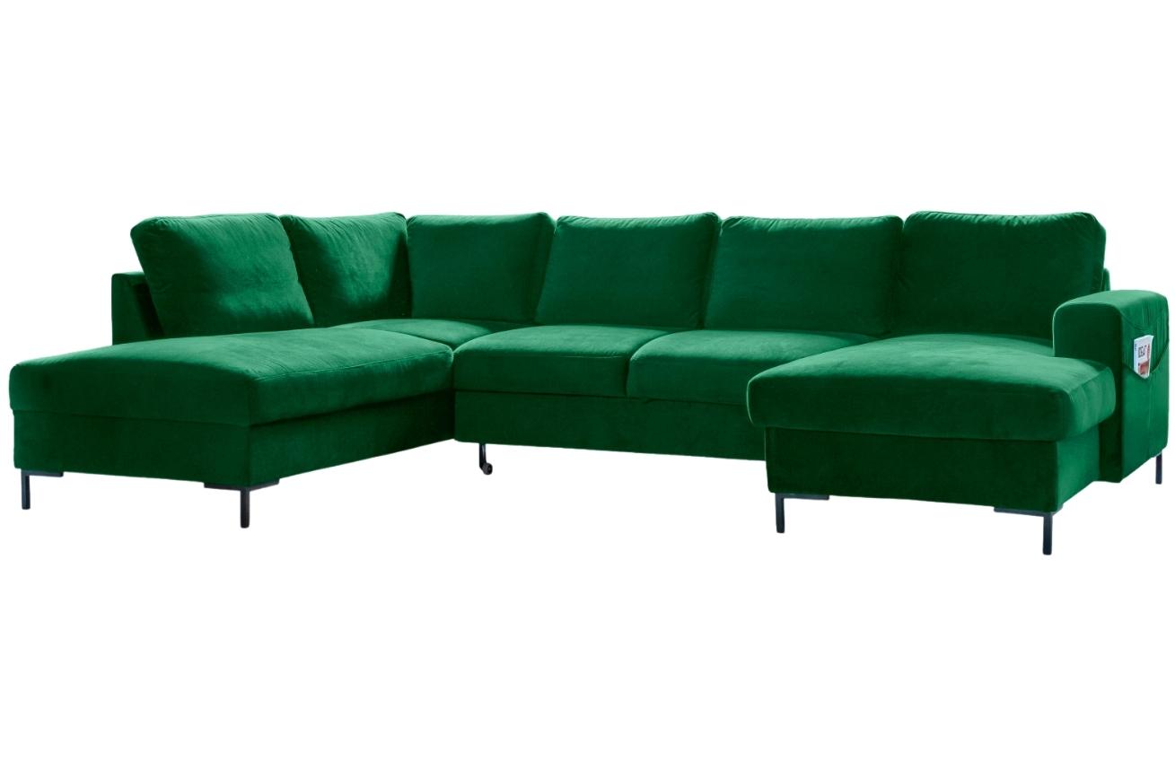 Miuform Sametová rozkládací pohovka Lofty Lilly 303 cm