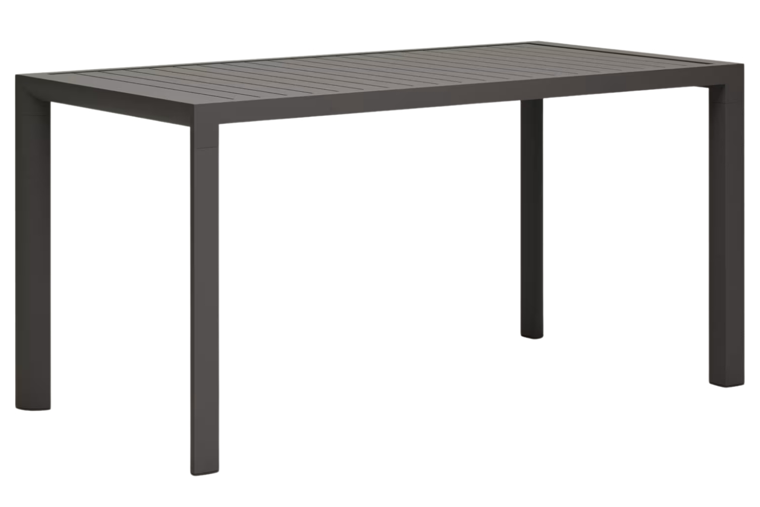 Kave Home Šedý kovový zahradní jídelní stůl Culip 150 x 77 cm