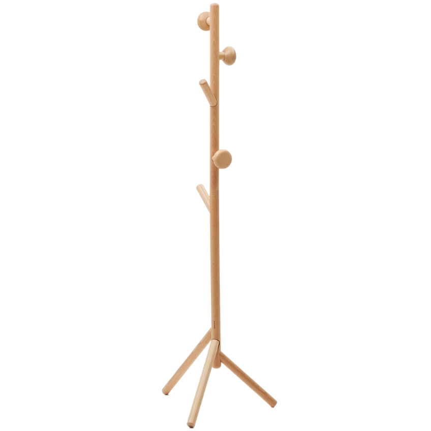 Kave Home Dřevěný stojací věšák Nadue 170 cm