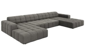 Cosmopolitan Design Sametová rohová pohovka Chicago 364 cm