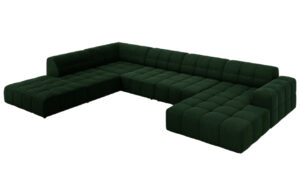 Cosmopolitan Design Sametová rohová pohovka Chicago 364 cm