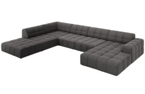 Cosmopolitan Design Sametová rohová pohovka Chicago 364 cm