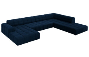 Cosmopolitan Design Sametová rohová pohovka Chicago 364 cm