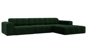 Cosmopolitan Design Sametová rohová pohovka Chicago 284 cm