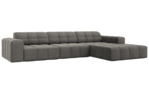 Cosmopolitan Design Sametová rohová pohovka Chicago 284 cm