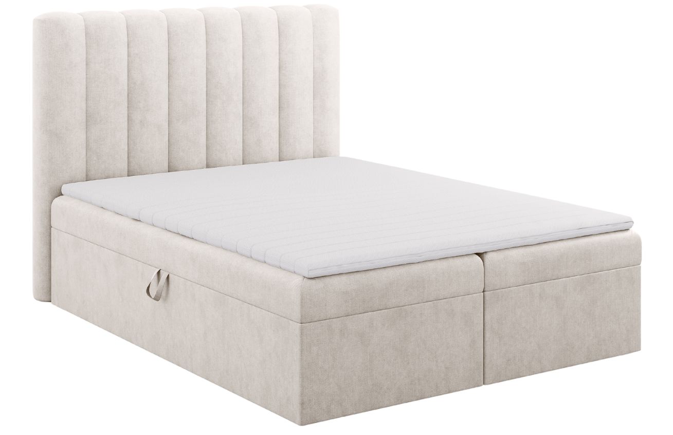 Micadoni Boxspring postel Kelp 160 x 200 cm
