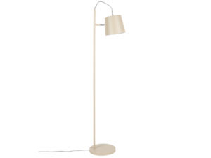 Béžová kovová stojací lampa ZUIVER BUCKLE HEAD 150 cm