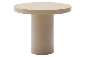 Kave Home Béžový cementový zahradní stůl Aiguablava 90 cm