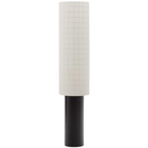 Černobílá stojací lampa Kave Home Dulan 144 cm