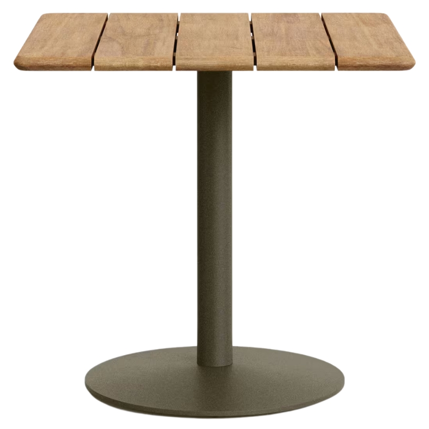 Dřevěný bistro stolek Kave Home Esilda 80 x 80 cm
