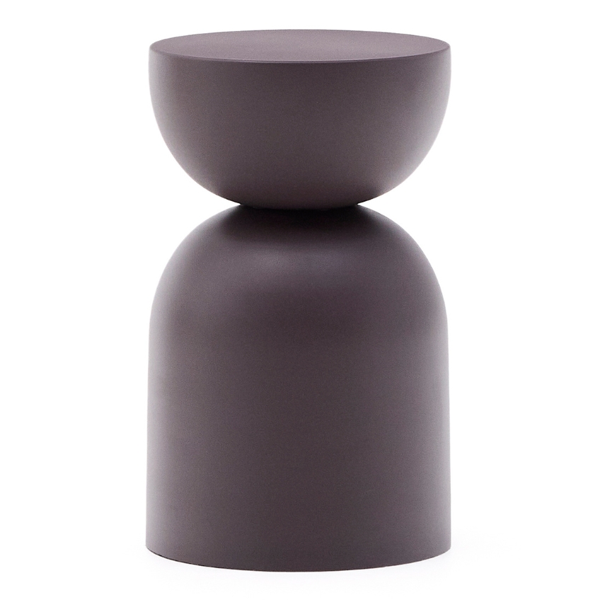 Kave Home Fialový kovový odkládací stolek Rachell 31 cm