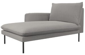 Cosmopolitan Design Šedá bouclé lenoška Vienna 170 cm