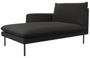 Cosmopolitan Design Černá bouclé lenoška Vienna 170 cm