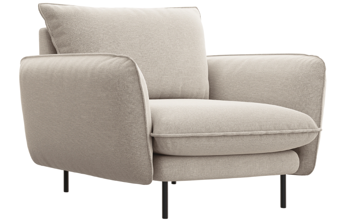 Cosmopolitan Design Světle béžové čalouněné křeslo Vienna