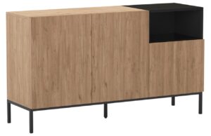 Marckeric Komoda Cailin 140 x 40 cm s dřevěným dekorem
