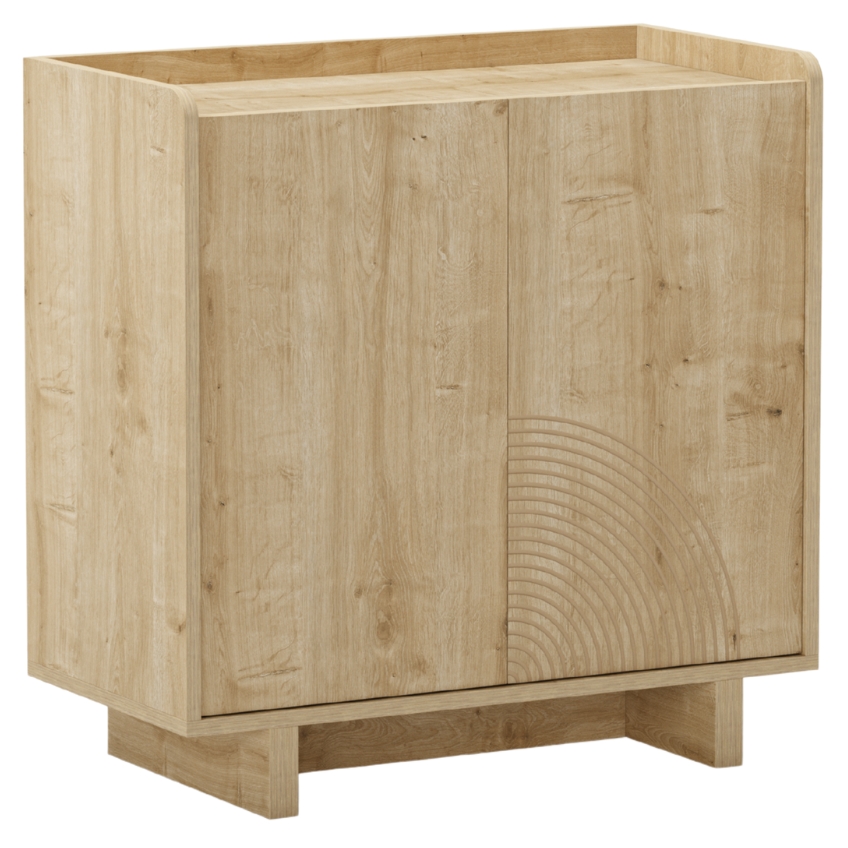 Marckeric Komoda Daira 80 x 40 cm s dubovým dekorem