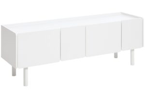 Unique Furniture Bílý lakovaný TV stolek Bera 160 cm