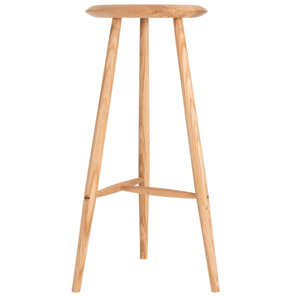 Gazzda Dubová barová židle Blanc 75 cm
