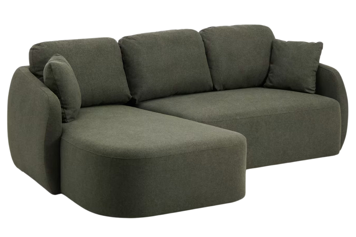 Kave Home Tmavě zelená rozkládací pohovka Laira 246 cm