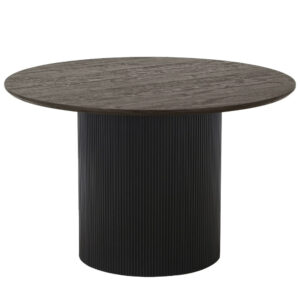 Nordic Living Tmavě hnědý jídelní stůl Bonavista 120 cm