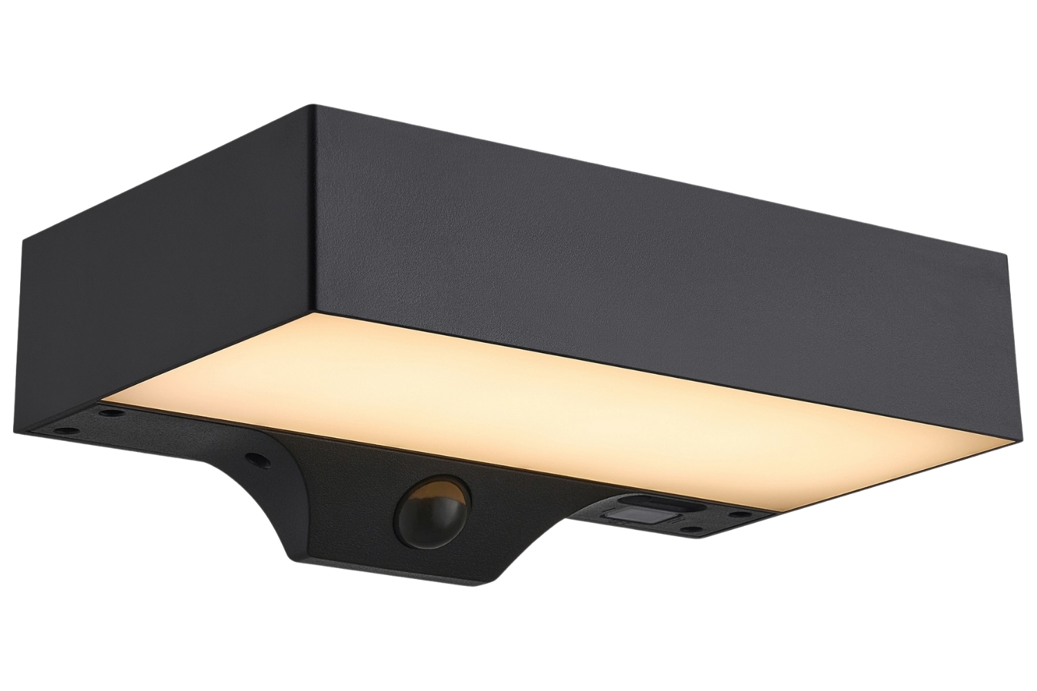 Nordlux Černé venkovní nástěnné LED světlo Monay Square Solar
