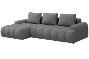 Cosmopolitan Design Šedá rozkládací pohovka Linz 275 cm