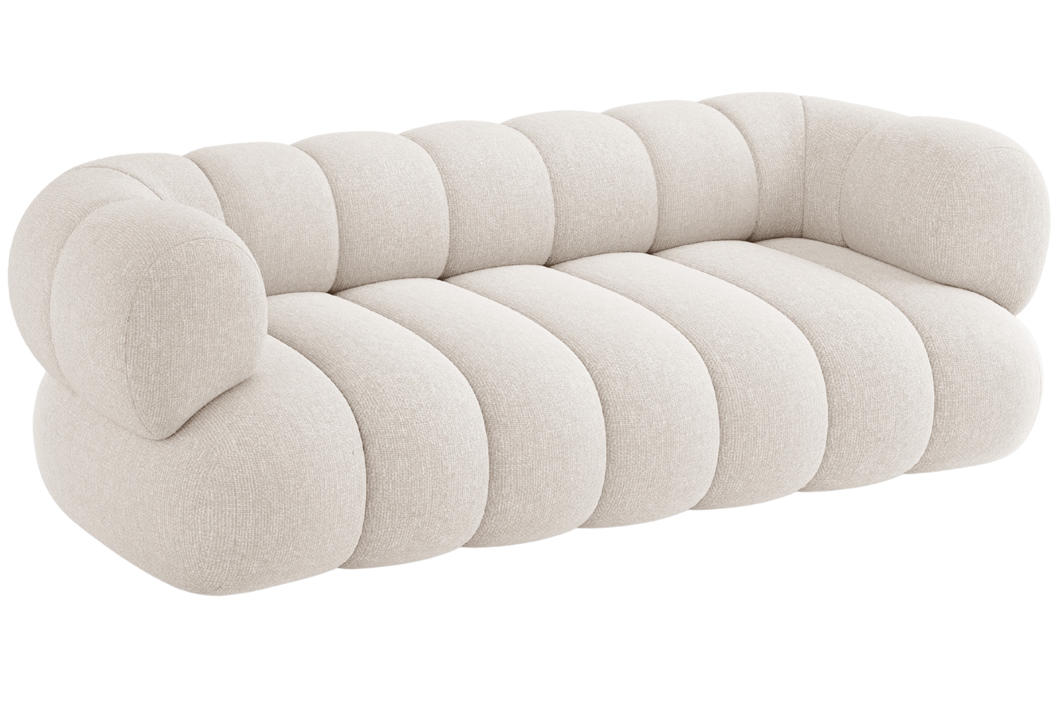 Cosmopolitan Design Světle béžová trojmístná pohovka Koge 210 cm