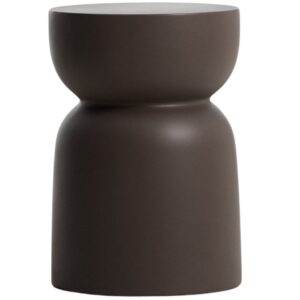 Kave Home Hnědý cementový zahradní stolek Garbet 32 cm