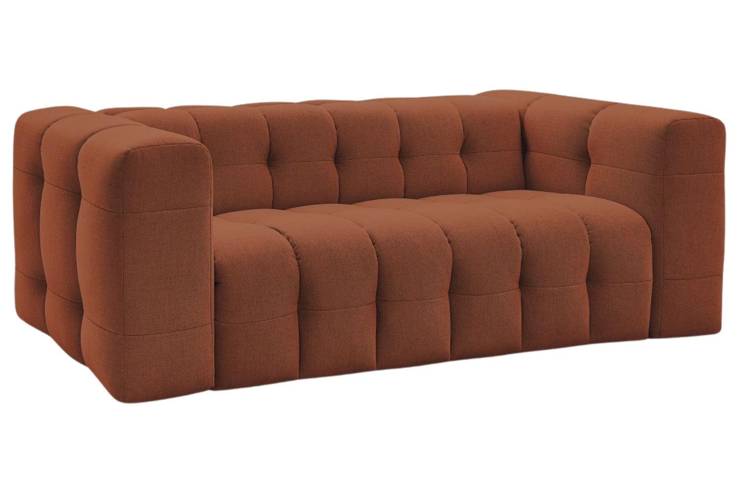 Bobochic Paris Terakotově oranžová rozkládací pohovka Cloud 228 cm