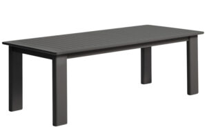 Kave Home Šedý rozkládací zahradní stůl Livorno 233/350 x 100 cm
