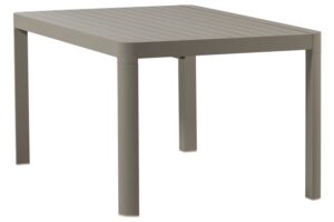 WOOOD Béžový kovový rozkládací zahradní stůl Ovara 150 x 150 cm