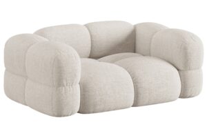 Cosmopolitan Design Béžová dvoumístná pohovka Loretto 180 cm