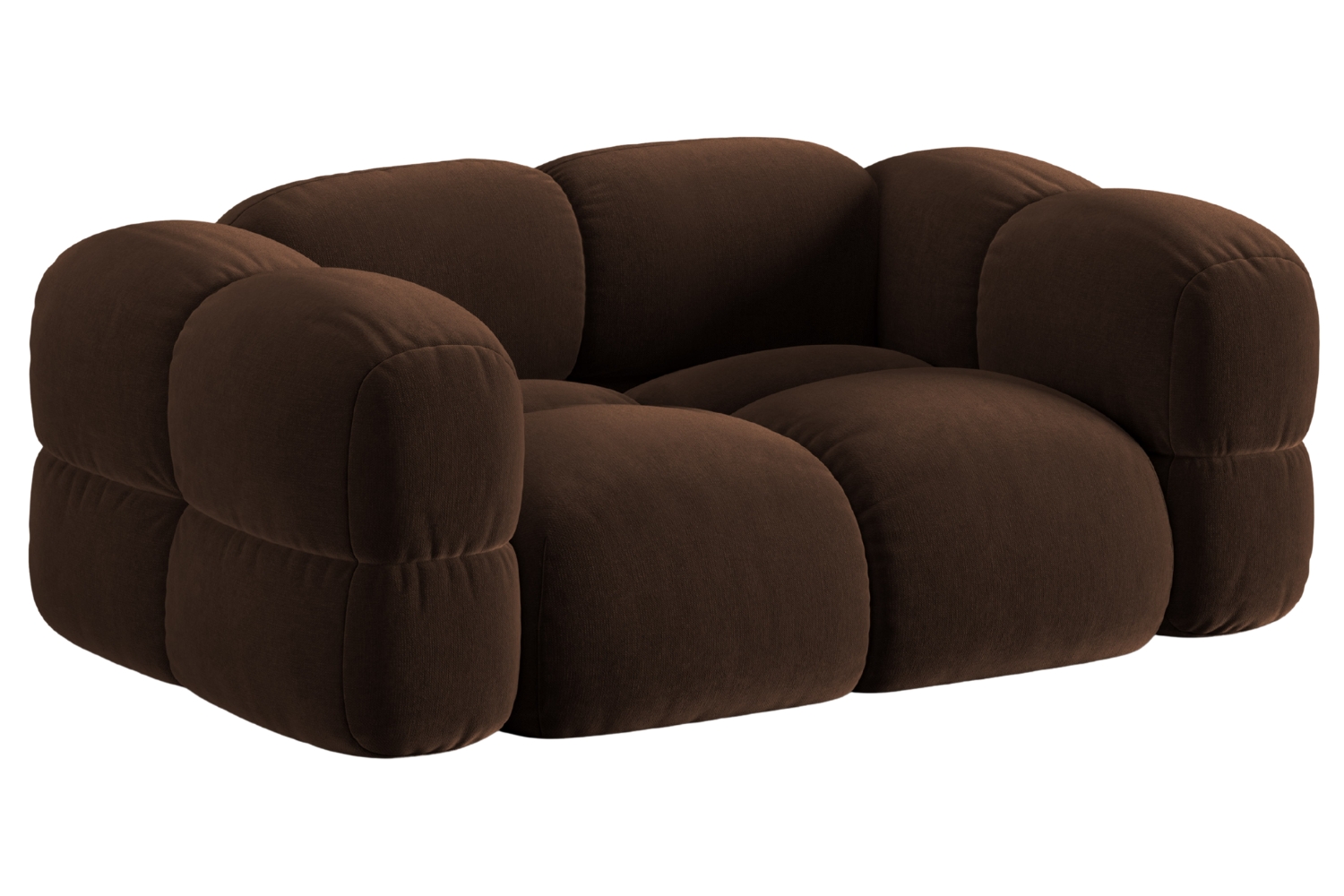 Cosmopolitan Design Hnědá sametová dvoumístná pohovka Loretto 180 cm