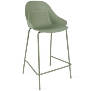 Somcasa Zelená plastová barová židle Toby 95 cm
