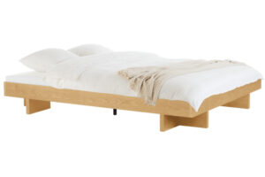 noo.ma Přírodní dvoulůžková postel Kito 200 x 200 cm