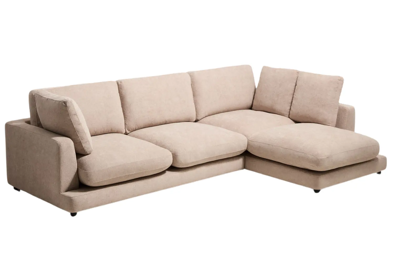Kave Home Béžová rohová bouclé pohovka Gala 300 cm